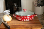 RD79 - Red Swirl Small Saute Pan - ImageAlt5