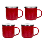 RR05S4 - Set of 4 Solid Red Adult Mugs - Image