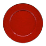 RR07S4 - Set of 4 Solid Red Dinner Plates - ImageAlt2