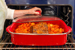 RR15 - Solid Red Roasting Pan - ImageAlt5