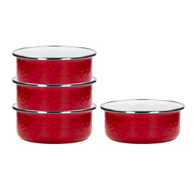 RR60S4 - Set of 4 Solid Red Soup Bowls  Primary Image