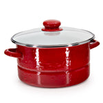 RR72 - Solid Red 6 qt Stock Pot - Image