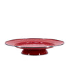 Solid Red Cake Plate