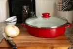 RR80 - Solid Red Large Saute Pan - ImageAlt5