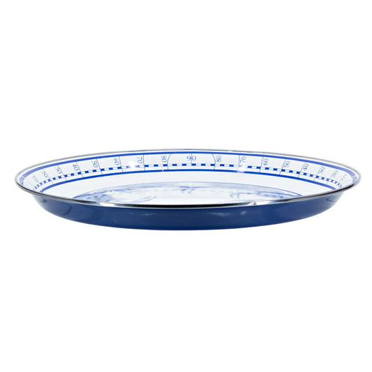 SE21 - Blue Crab Medium Tray - Golden Rabbit Enamelware