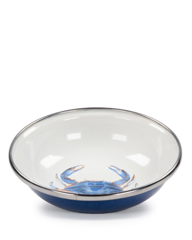 SE59S6 - Blue Crab Tasting Dishes - Set of 6 - Golden Rabbit Enamelware