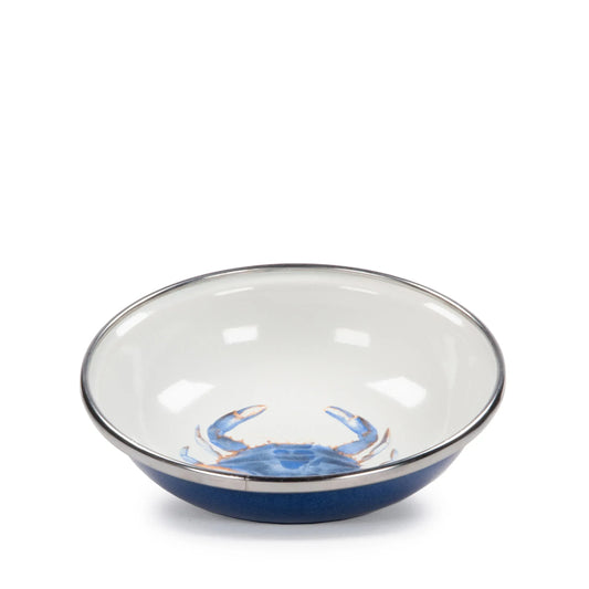 SE59S6 - Blue Crab Tasting Dishes - Set of 6 - Golden Rabbit Enamelware