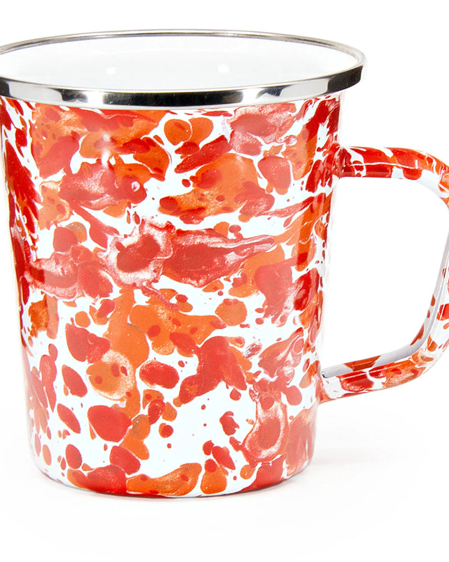 SN66S4 - Sunset Swirl 16 oz Latte Mugs - Set of 4 - Golden Rabbit Enamelware