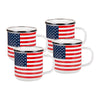 Set of 4 Stars & Stripes Adult Mugs