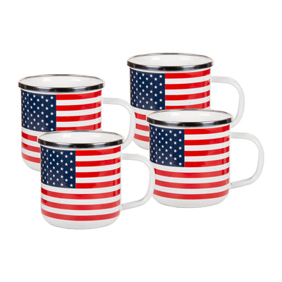 SS05S4 - Set of 4 Stars & Stripes Adult Mugs - Image