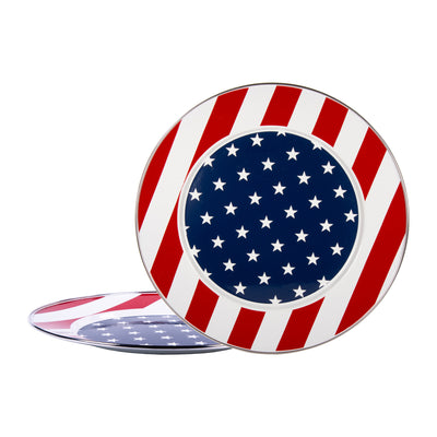 SS26S2 - Set of 2 Stars & Stripes Chargers - Image