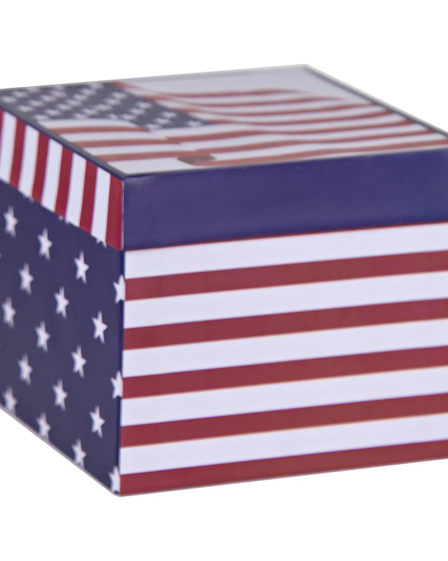 SS86 - Stars and Stripes 16 oz Latte Mug Gift Box - Golden Rabbit Enamelware