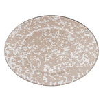TP06 - Taupe Swirl Oval Platter  Primary Image