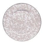 TP07S4 - Set of 4 Taupe Swirl Dinner Plates - ImageAlt2