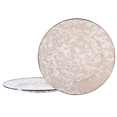 TP26S2 - Set of 2 Taupe Swirl Chargers  Primary Image