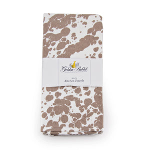 TP52 - Taupe Swirl Kiychen Towel - Set of 2  1