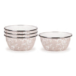 TP61S4 - Set of 4 Taupe Swirl Salad Bowls  Primary Image