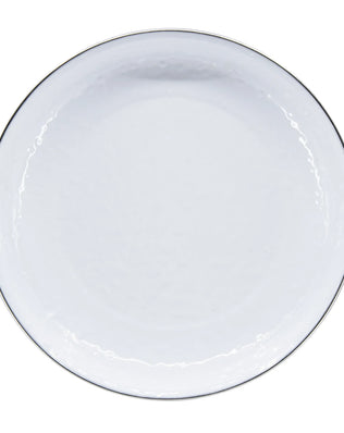 WW04S4 - Solid Pasta Plates - Set of 4, White - Golden Rabbit Enamelware