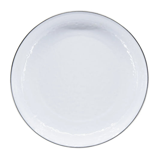 WW04S4 - Solid Pasta Plates - Set of 4, White - Golden Rabbit Enamelware