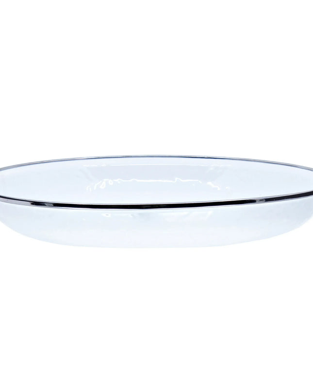 WW04S4 - Solid Pasta Plates - Set of 4, White - Golden Rabbit Enamelware
