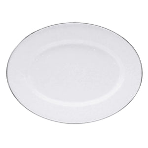 WW06 - Solid White Oval Platter  1