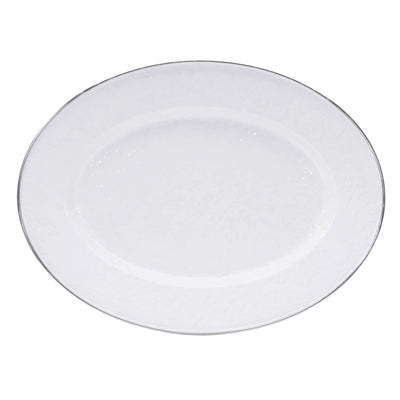 WW06 - Solid White Oval Platter - Image