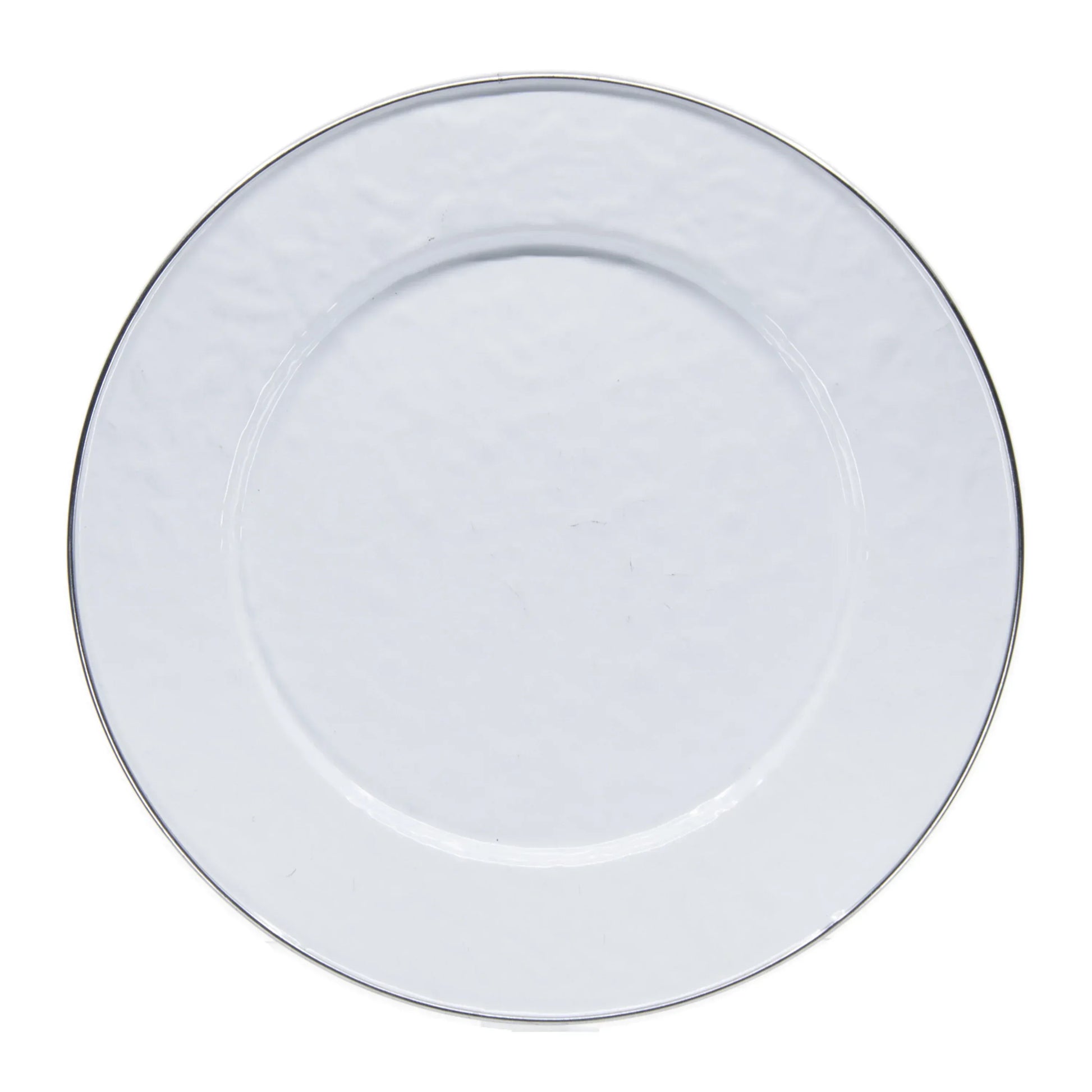 WW07S4 - White Solid Dinner Plates - Set Of 4 - Golden Rabbit Enamelware