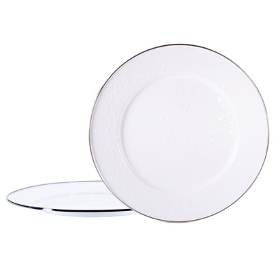 WW26S2 - Set of 2 Solid White Chargers - Image