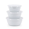 White Solid Nesting Bowls