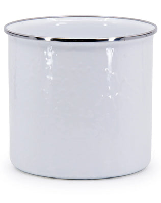WW34 - Solid Utensil Holder, White - Golden Rabbit Enamelware