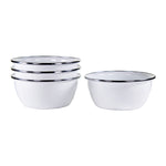 WW61S4 - Set of 4 Solid White Salad Bowls - Image
