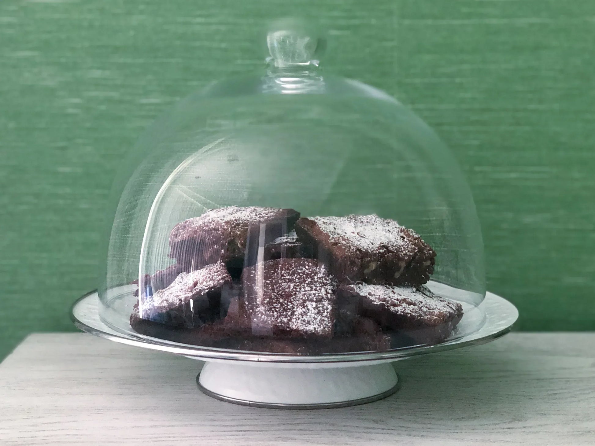 COVER - Glass Dome For Cake Plate - Golden Rabbit Enamelware