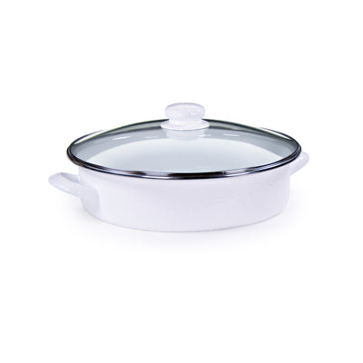 WW80 - Solid White Large Saute Pan - Image