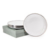 Solid White Appetizer Plate Set