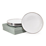 WW96 - Solid White Appetizer Plate Set - Image