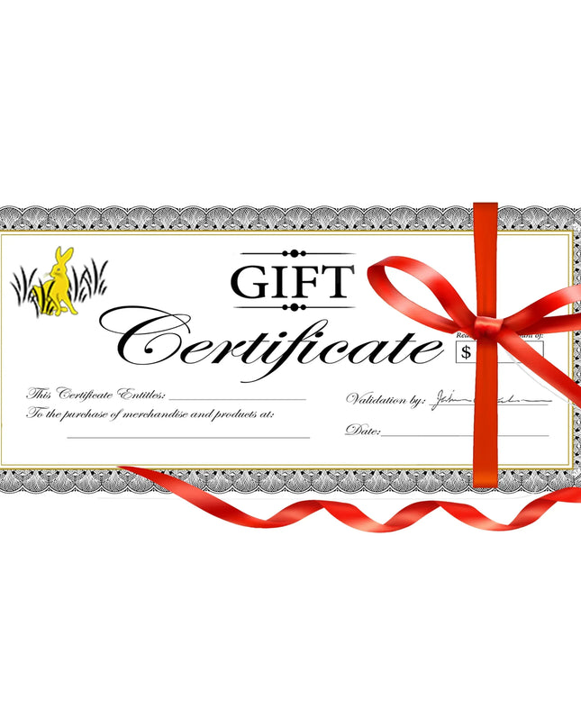 Gift100 - $100 Gift Certificate - Golden Rabbit Enamelware